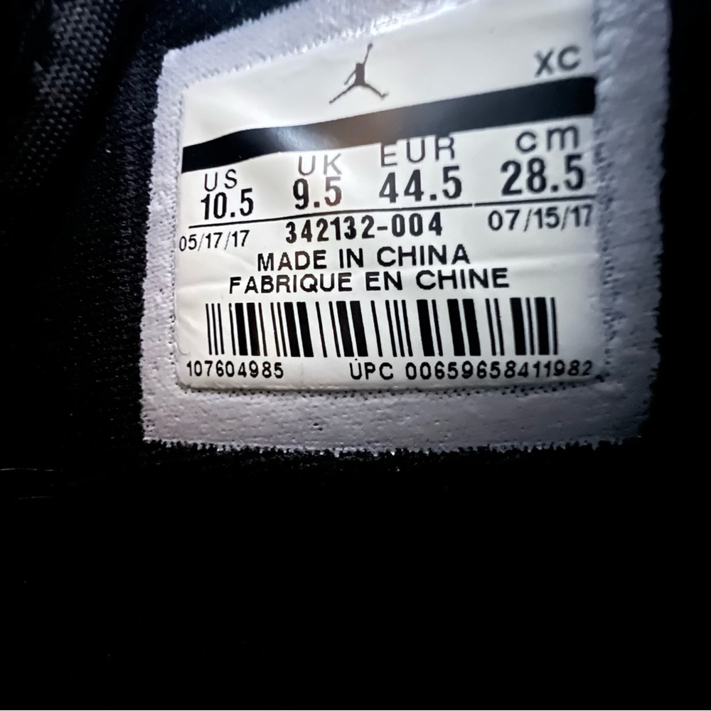 Jordan 1 Retro High Strap Black/Black-Pure Platinum in Original Box-Release ‘17 - Picture 10 of 12